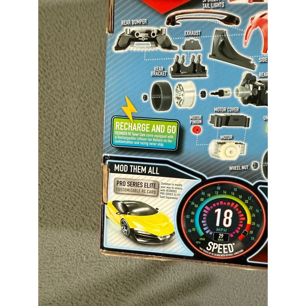 HEXBUG MODS RC Tuner‎ Car Pro Series Elite Raceway Customizable 150+ Pcs